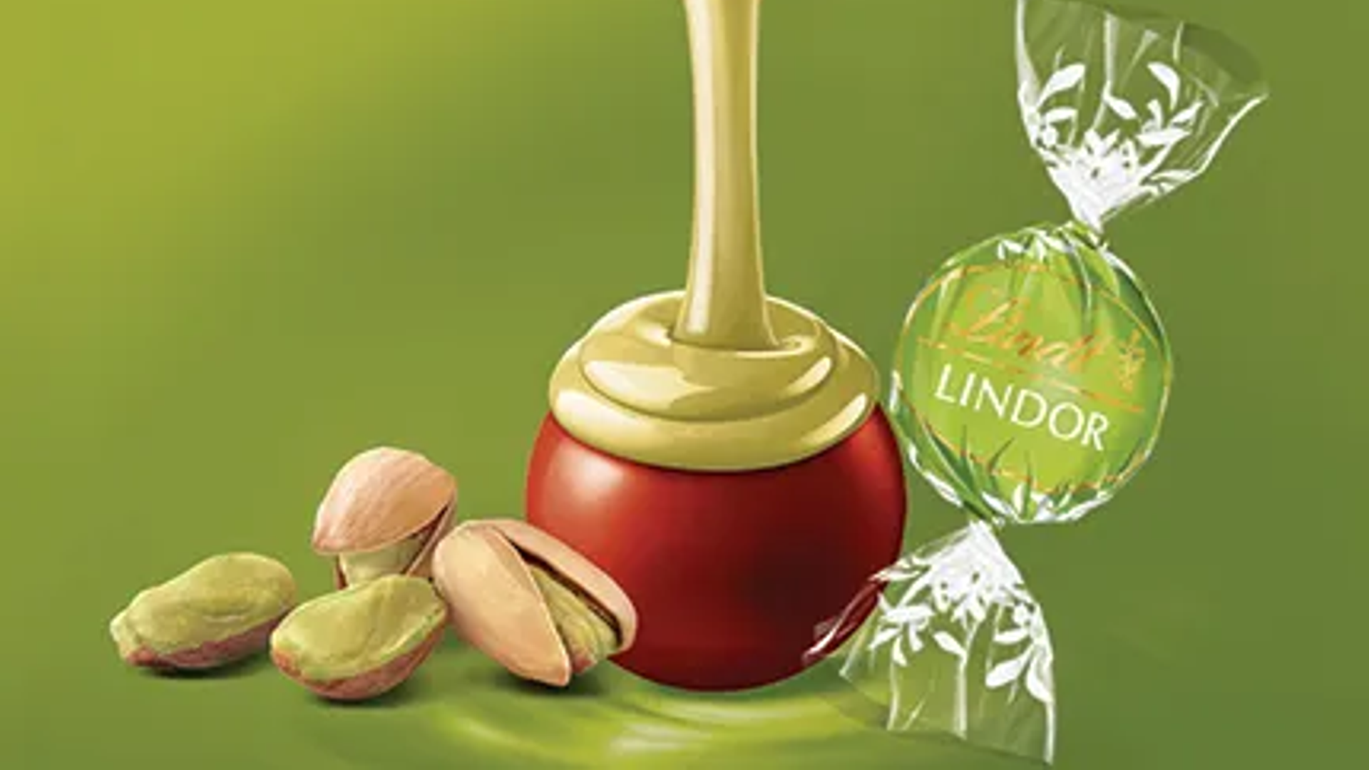Bombón LINDOR de pistacho