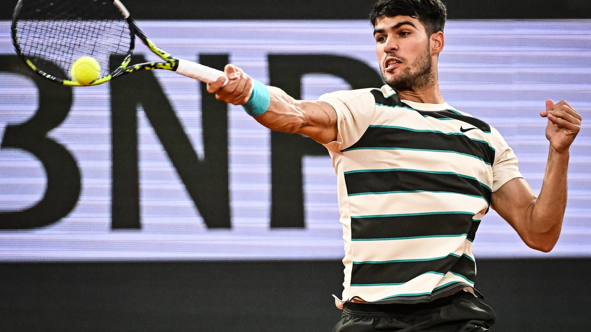 Carlos Alcaraz, en la final de Roland Garros