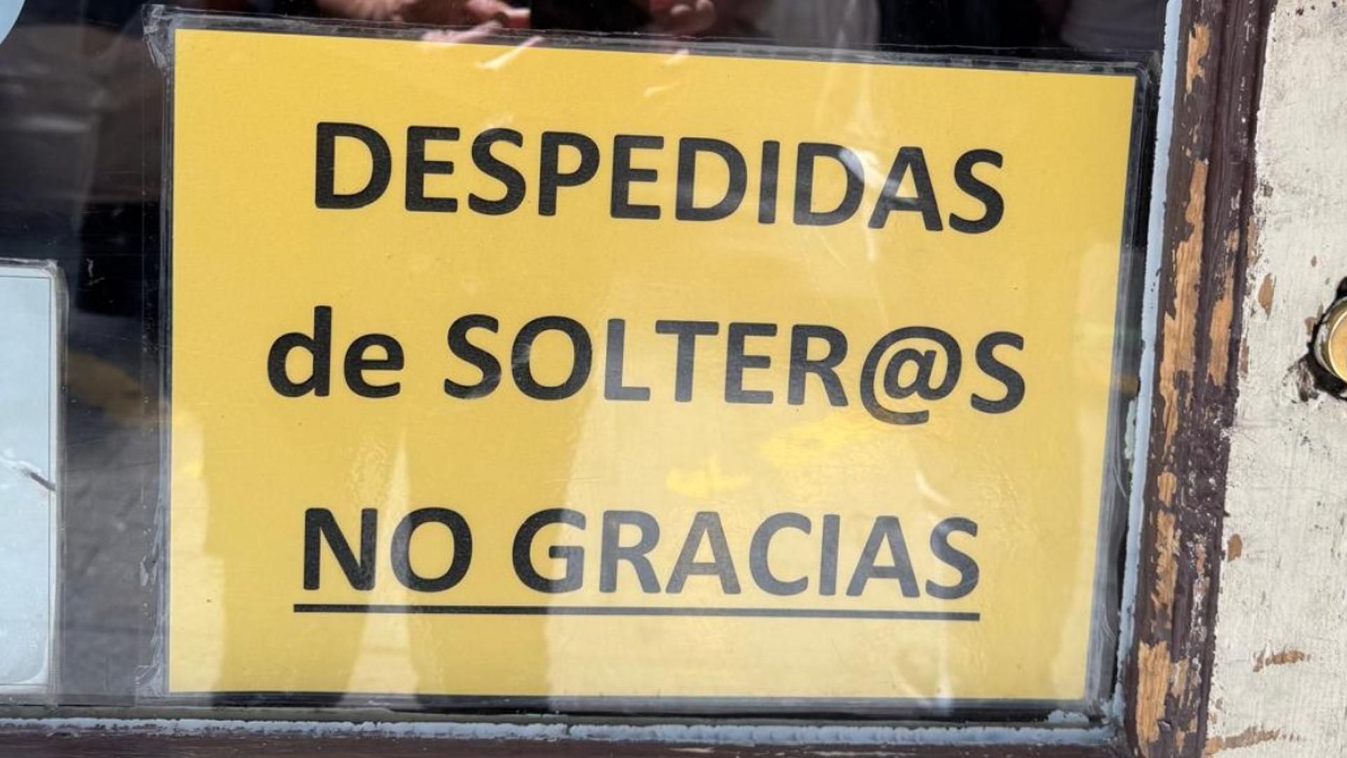 Cartel de La Latina en el bar Lamiak