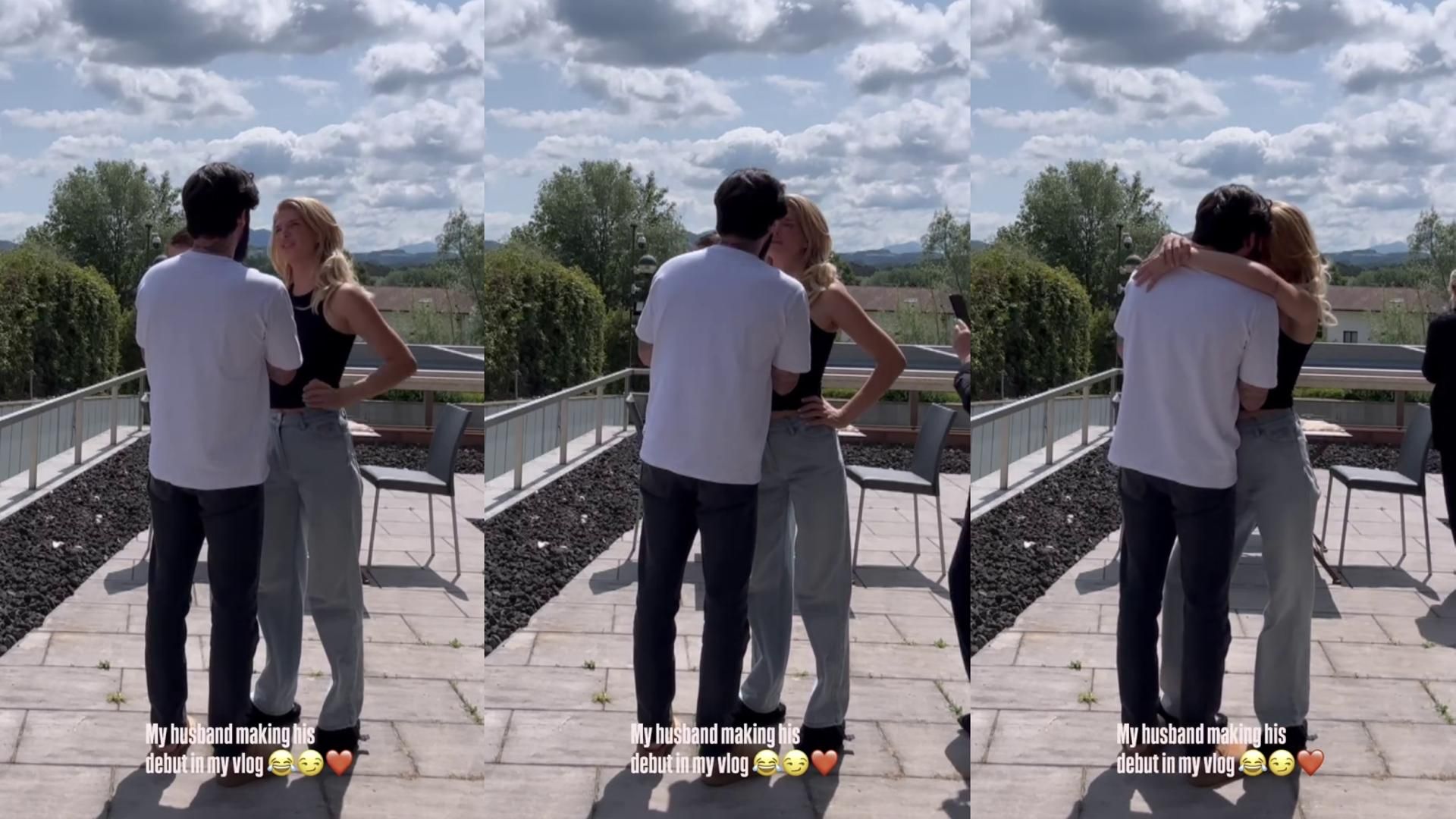 El apasionado beso de Ajla y Jota Peleteiro tras pasar casi dos meses separados