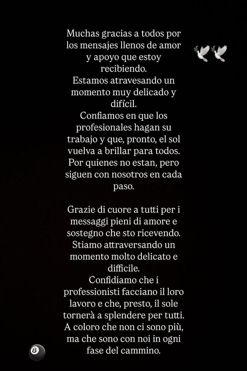 El comunicado de Zahara, exnovia de Pietro Costanzia