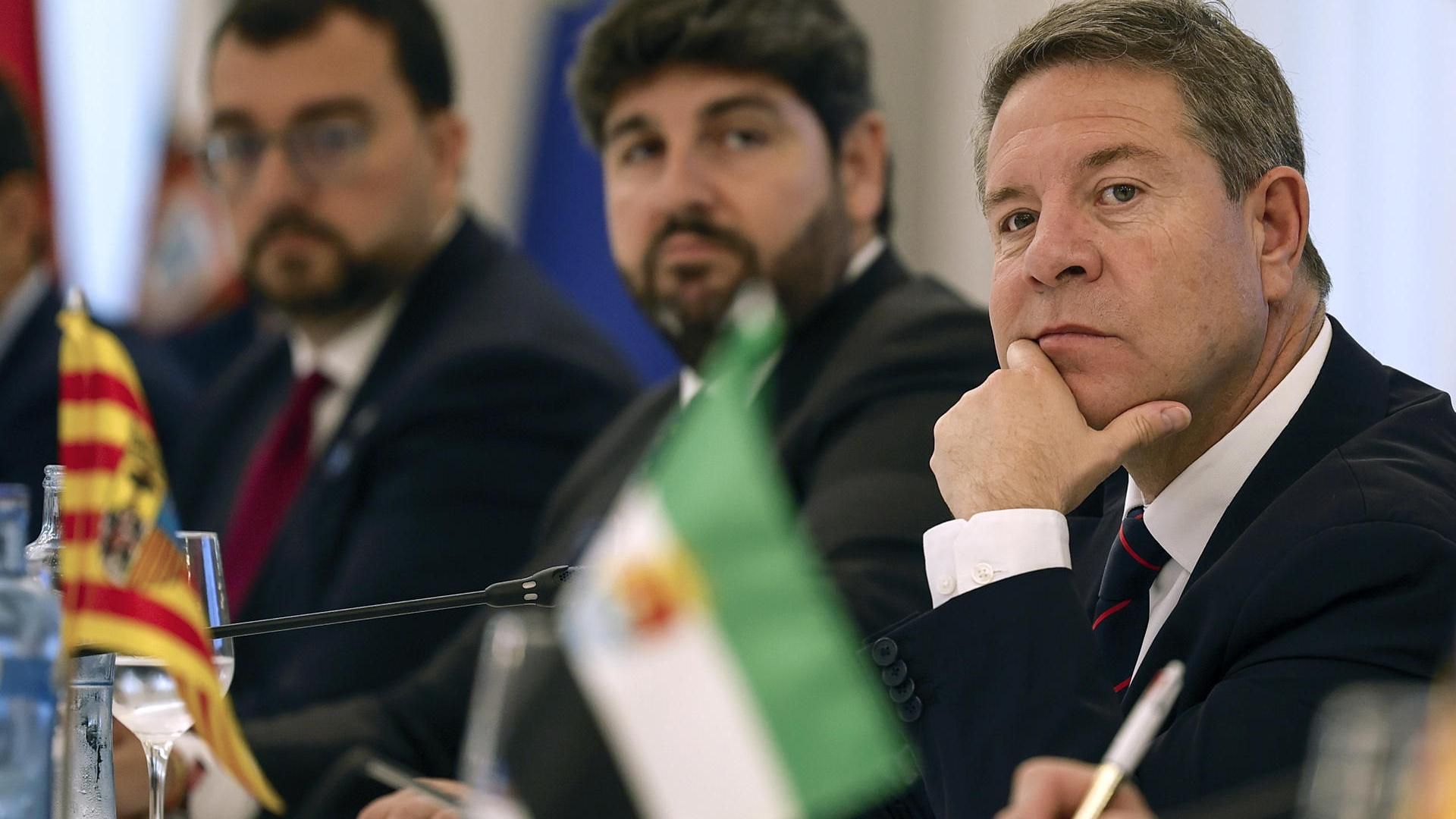 El presidente de la Junta de Castilla-La Mancha, Emiliano García-Page, durante la Conferencia de Presidentes