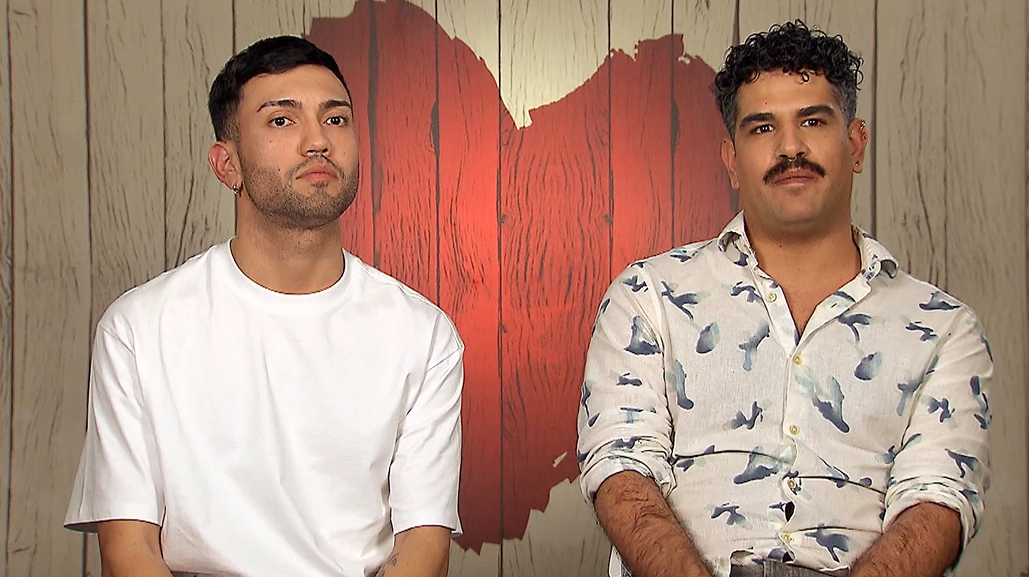 Enrico y Manuel en el momento clave de su cita en 'First Dates'