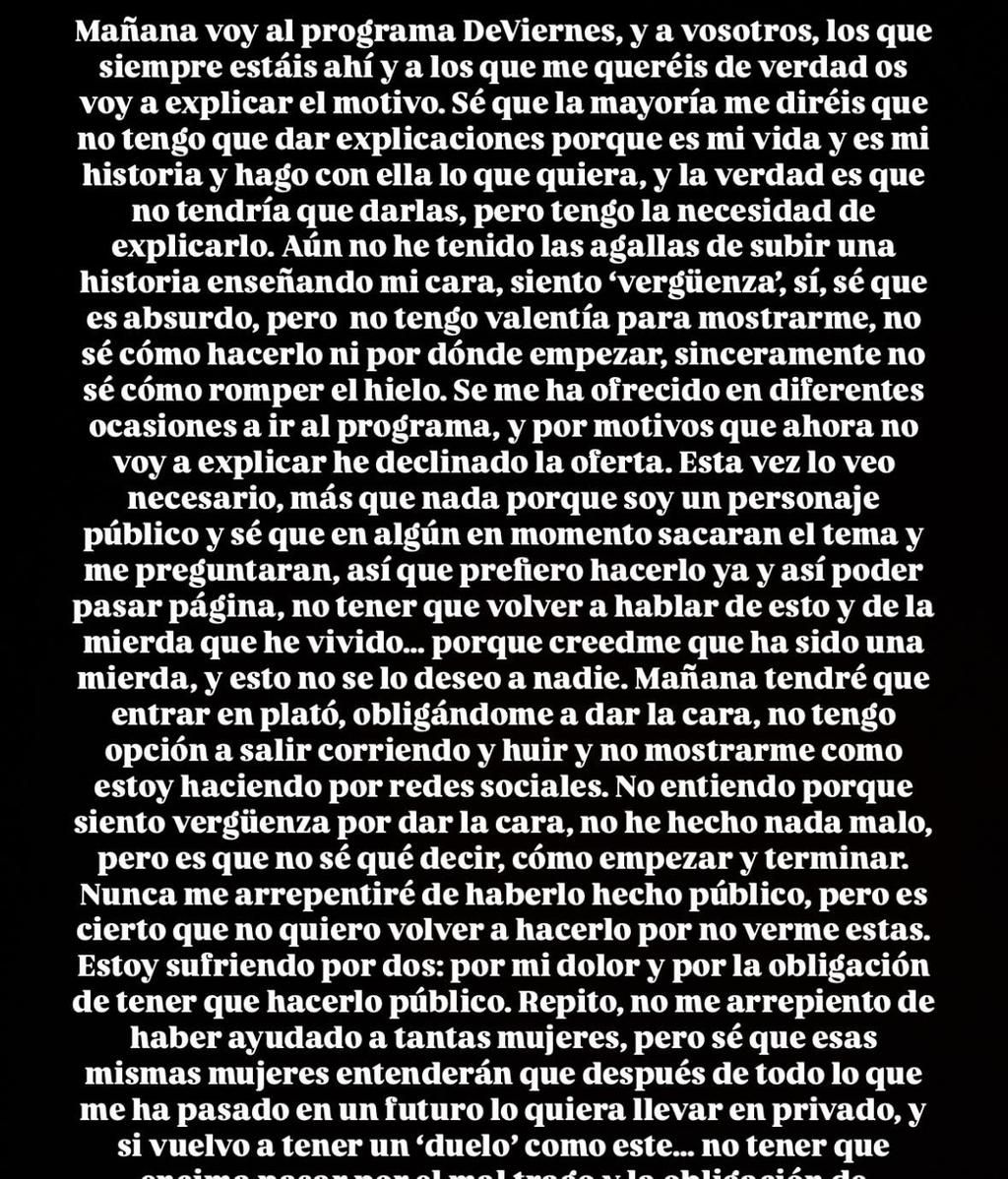 Marta Peñate emite un comunicado