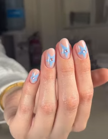 Uñas con estrellas, de Luisa Foncesa Nails