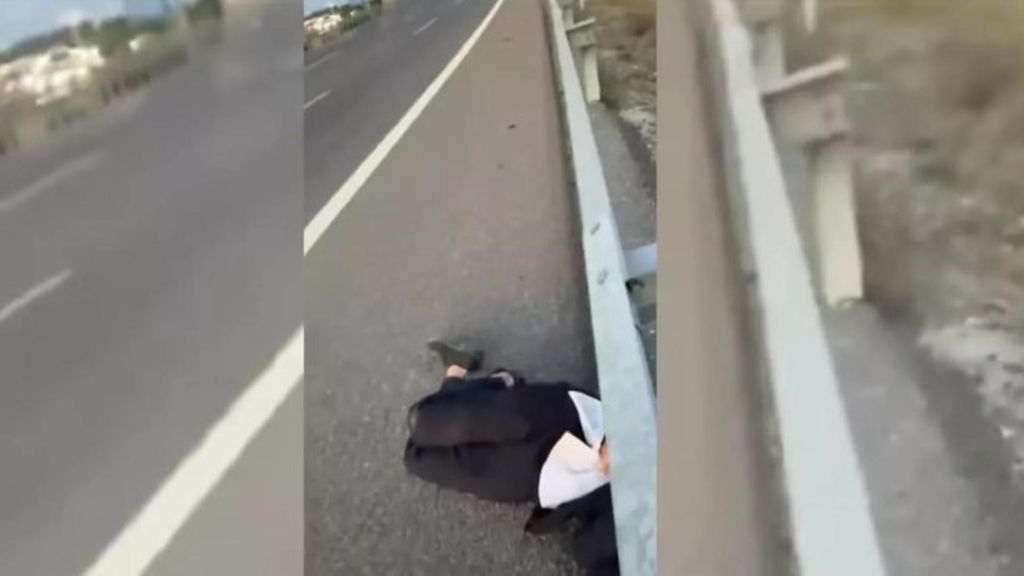 Encuentra a un joven ebrio durmiendo en el arcén de la M-40: "He venido a ver si estaba vivo"