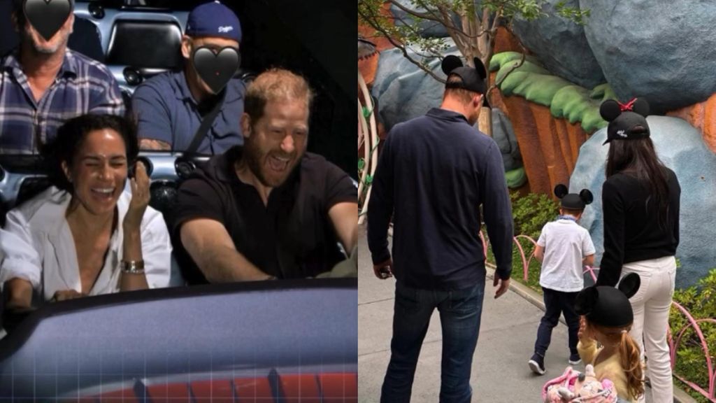Harry y Meghan, con sus hijos