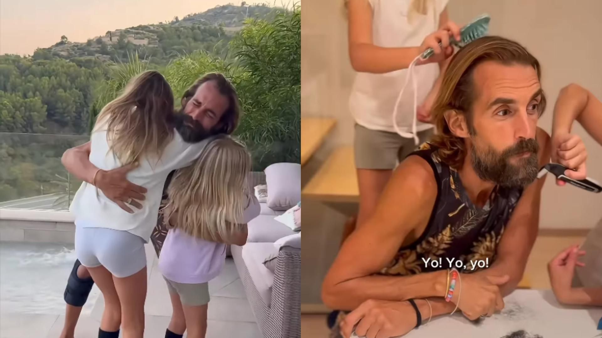 Álex Adrover se reencuentra con sus dos hijas