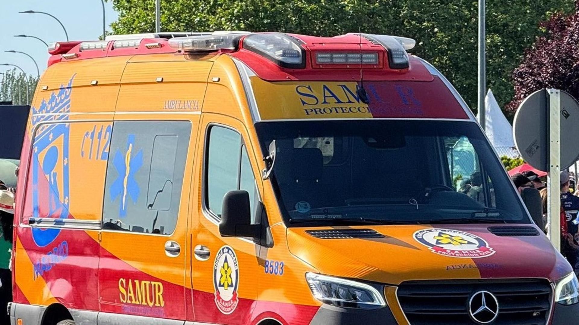 Ambulancia del Samur Protección Civil en Madrid