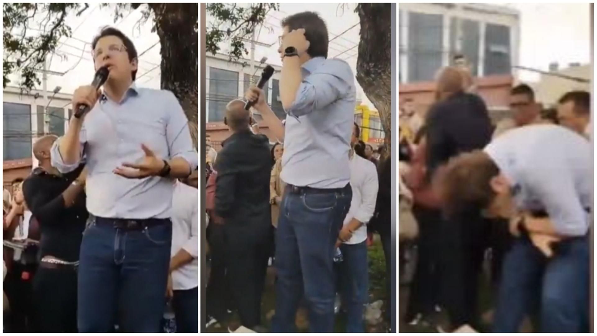 El momento el que que disparan al candidato Miguel Uribe durante un mitin en Colombia: está en estado crítico