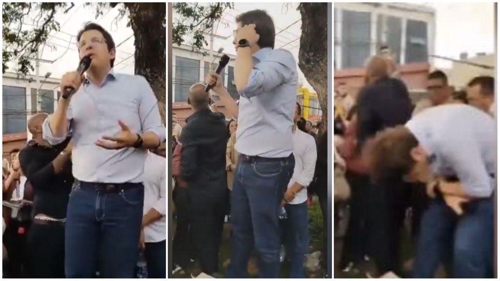 El momento el que que disparan al candidato Miguel Uribe durante un mitin en Colombia: está en estado crítico