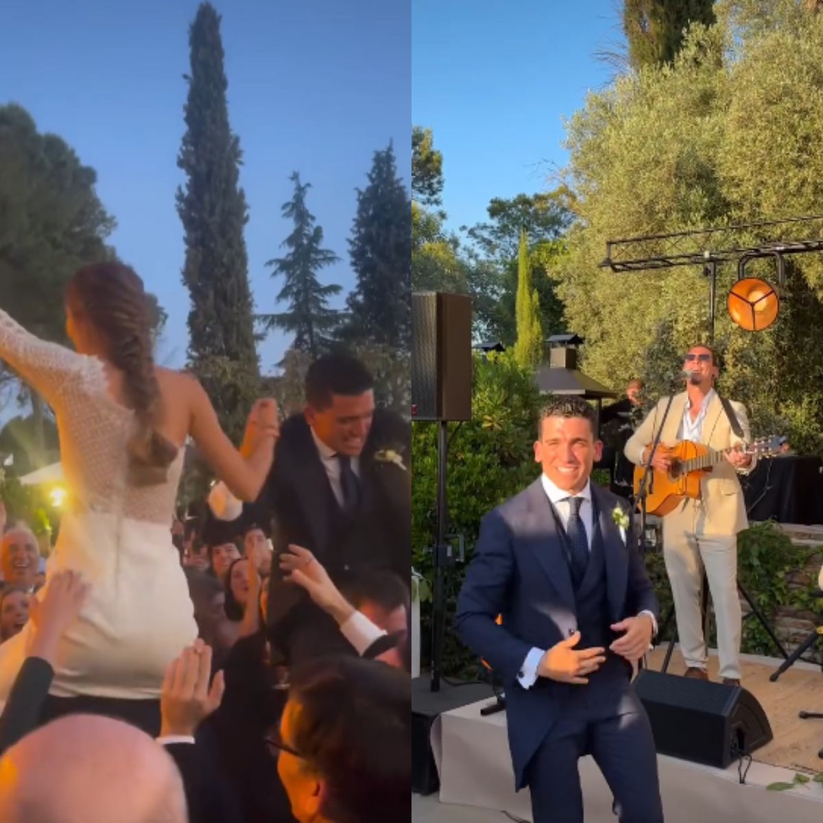 Imágenes de la boda de Jaime Lorente y Marta Goenaga
