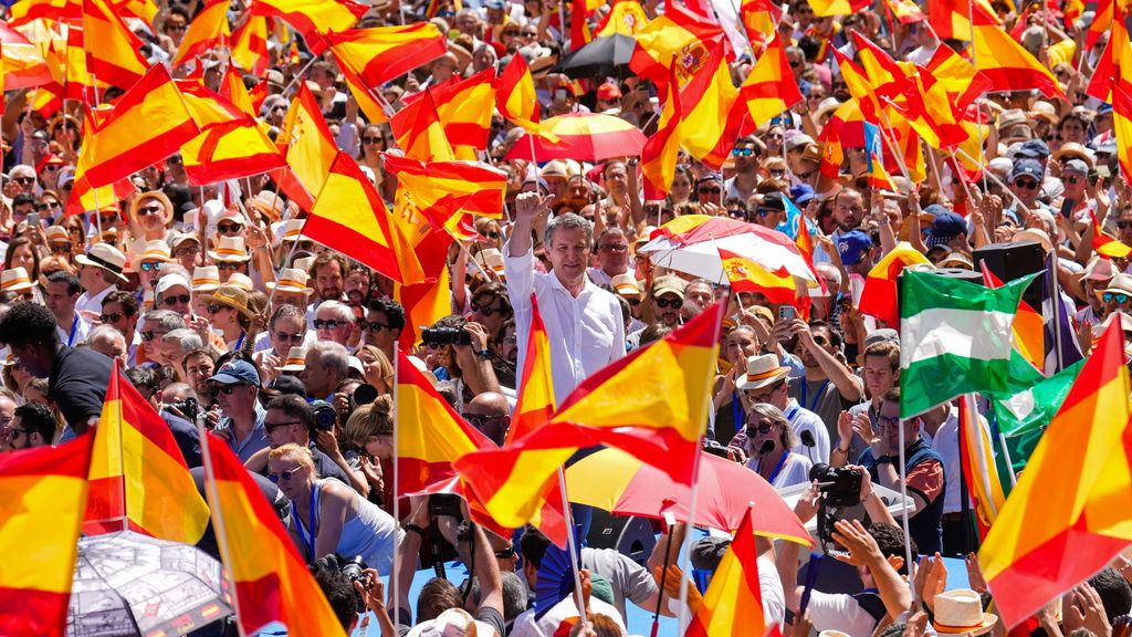 Protesta del PP contra el Gobierno de Pedro Sánchez en Madrid