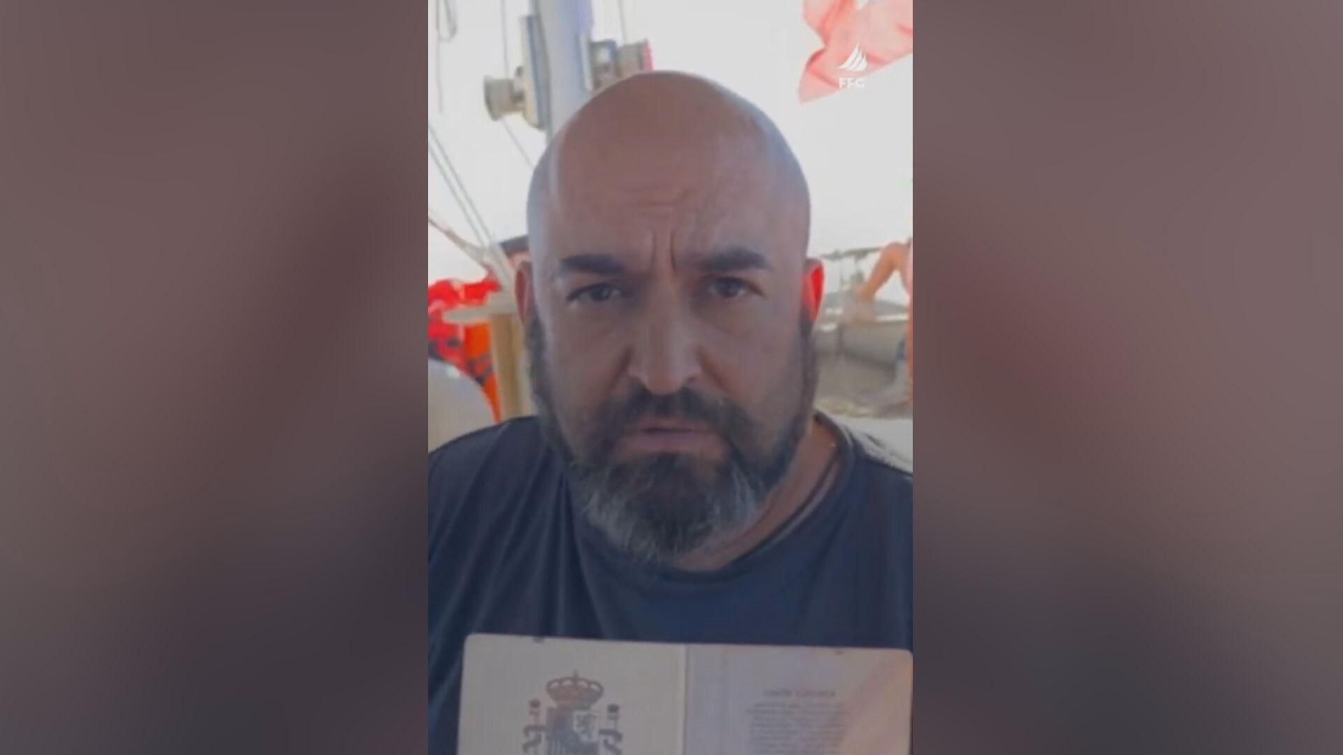 El activista español Sergio Toribio El activista español Sergio Toribio