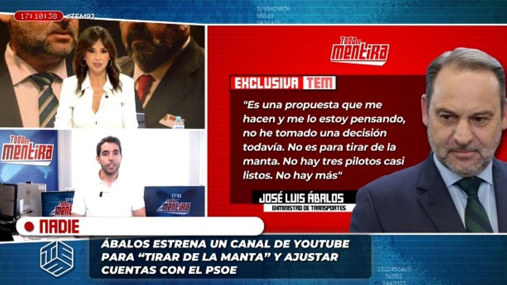 Exclusiva | José Luis Ábalos aclara todo lo relacionado sobre su nuevo canal de YouTube: "No es para tirar de la manta... no hay más"