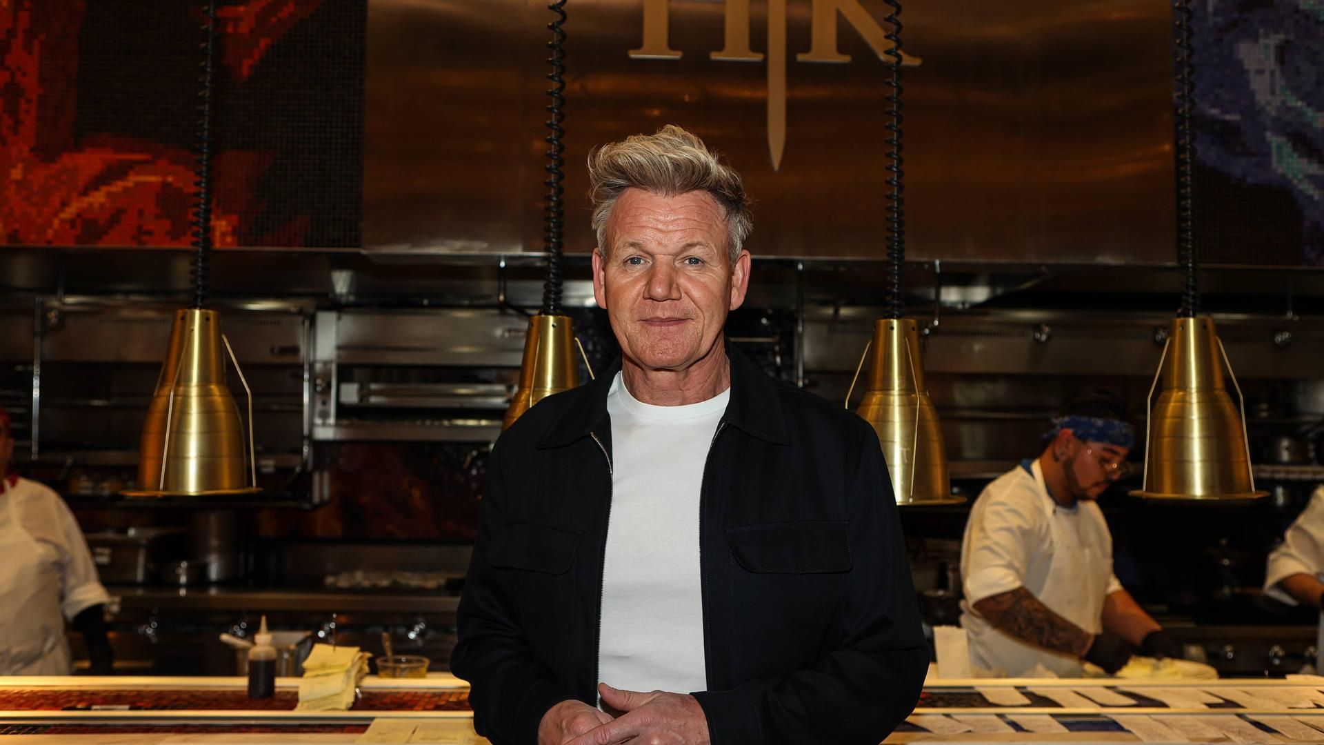Gordon Ramsay en uno de sus restaurantes Hell's Kitchen