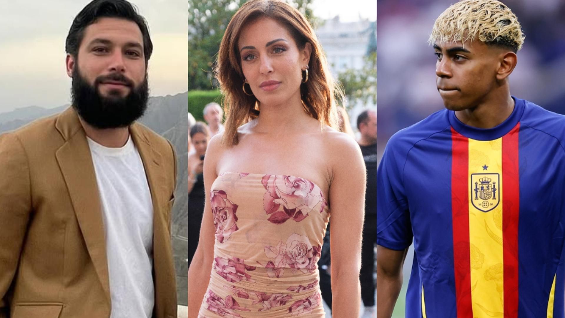 Jota Peleteiro, Hiba Abouk y Lamine Yamal Jota Peleteiro, Hiba Abouk y Lamine Yamal