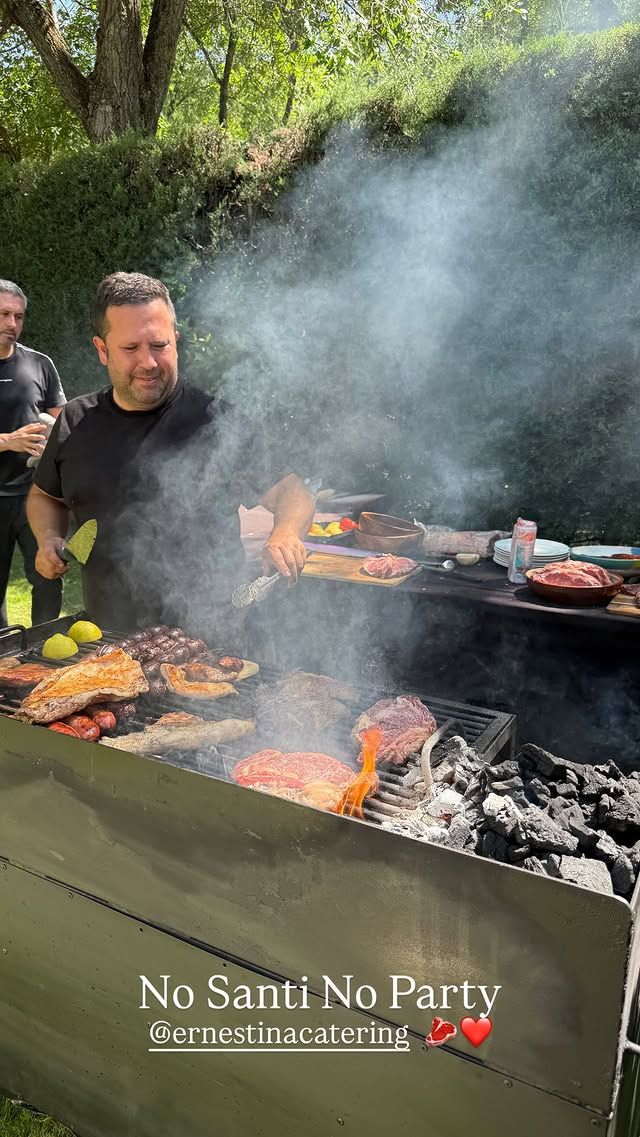 La barbacoa de Ernestina Catering en el cumpleaños de Iñigo Onieva