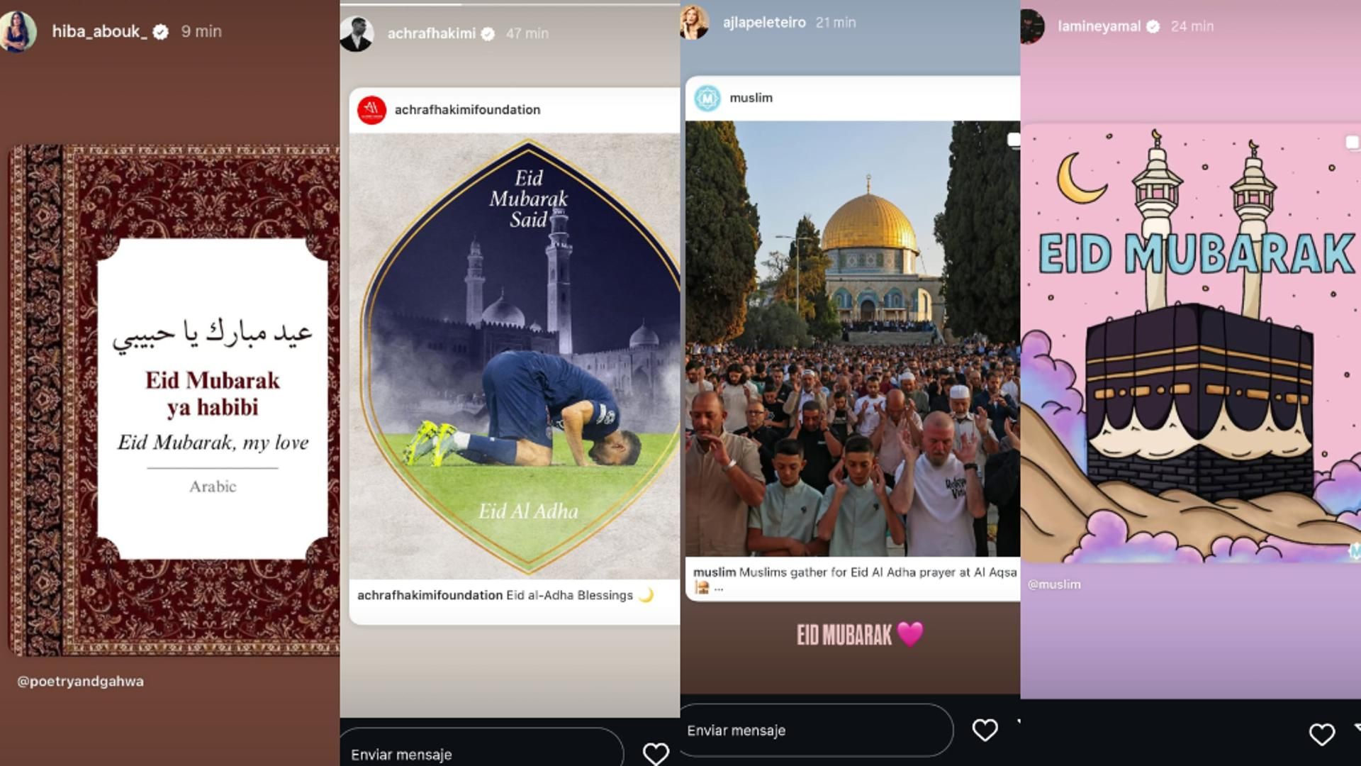 Los famosos felicitan el Eid al-Adha, una de las grandes fechas del islam