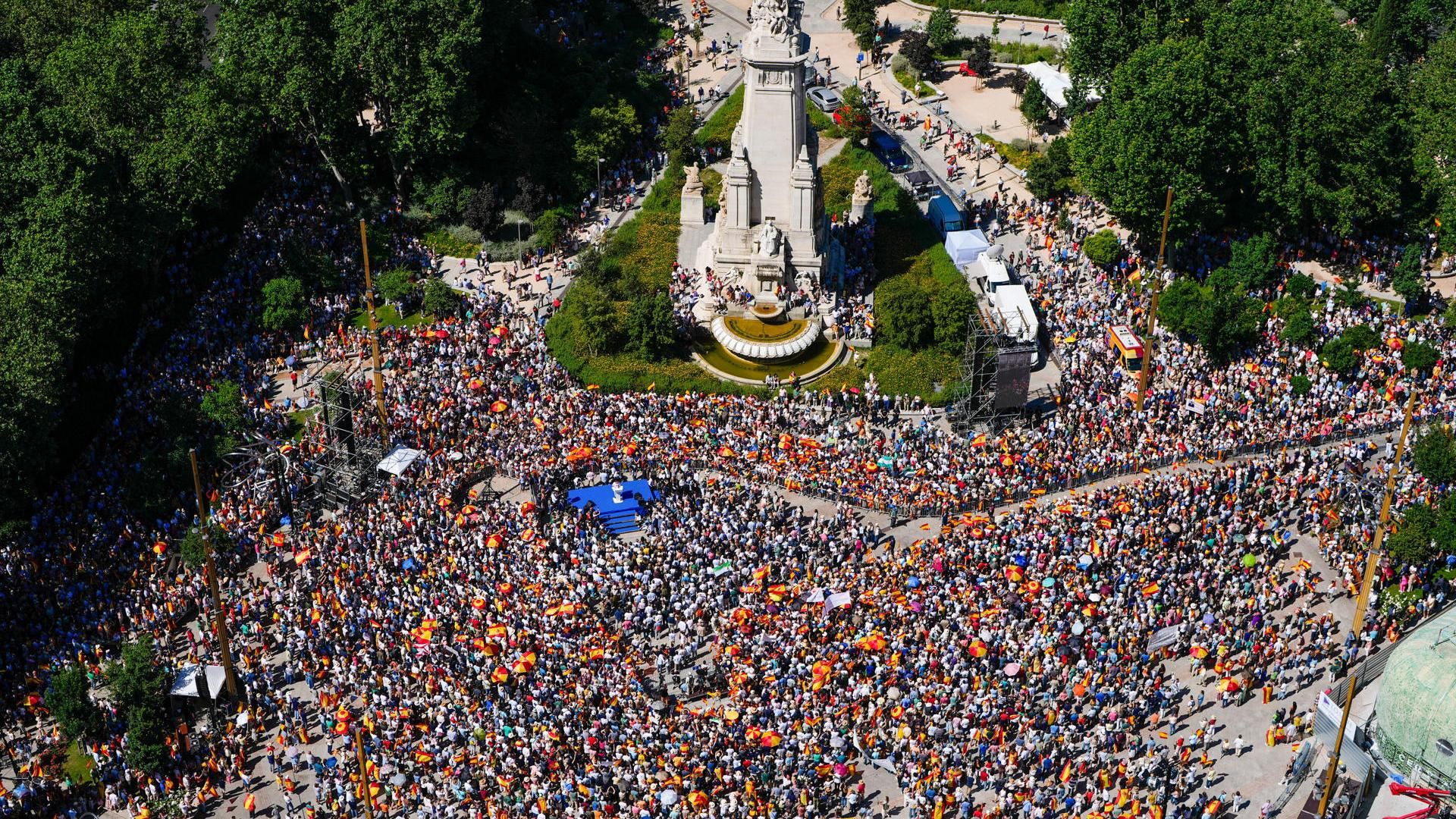 Manifestación del PP en Madrid: Moncloa cree que fue un pinchazo monumental