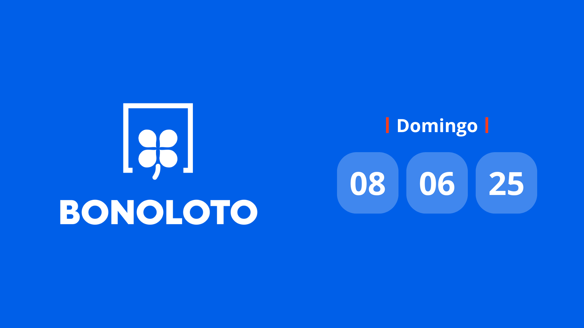 Resultado Bonoloto: comprobar número hoy domingo 8 de de 2025
