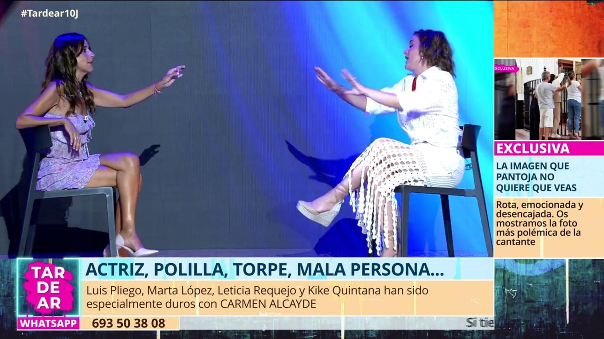 Carmen se enfrenta a Leticia Requejo