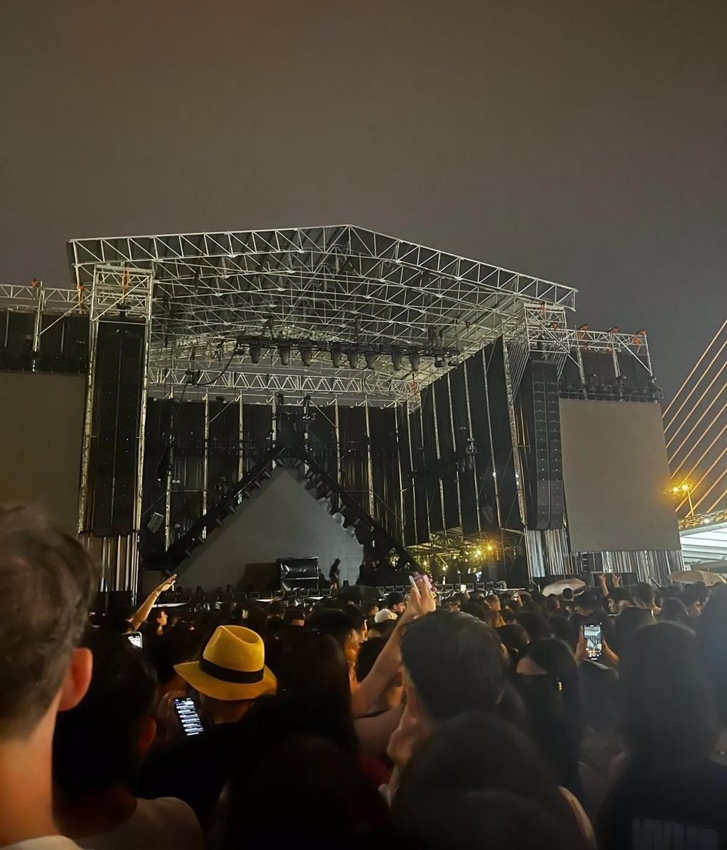 El concierto de Myke Towers se suspendió por un fuerte aguacero