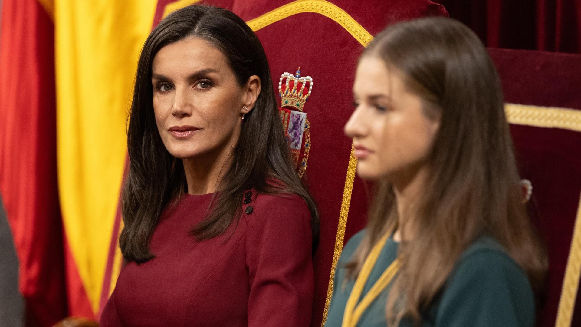 La princesa Leonor y la reina Letizia