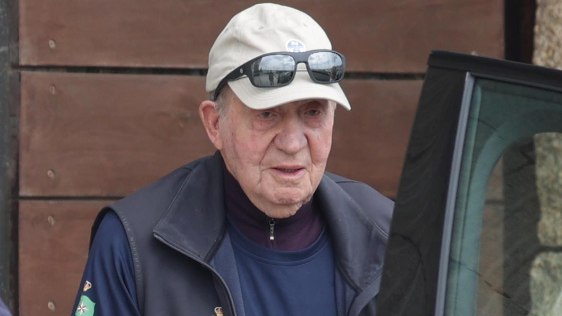 EL rey Juan Carlos durante su reciente visita a Sanxenxo