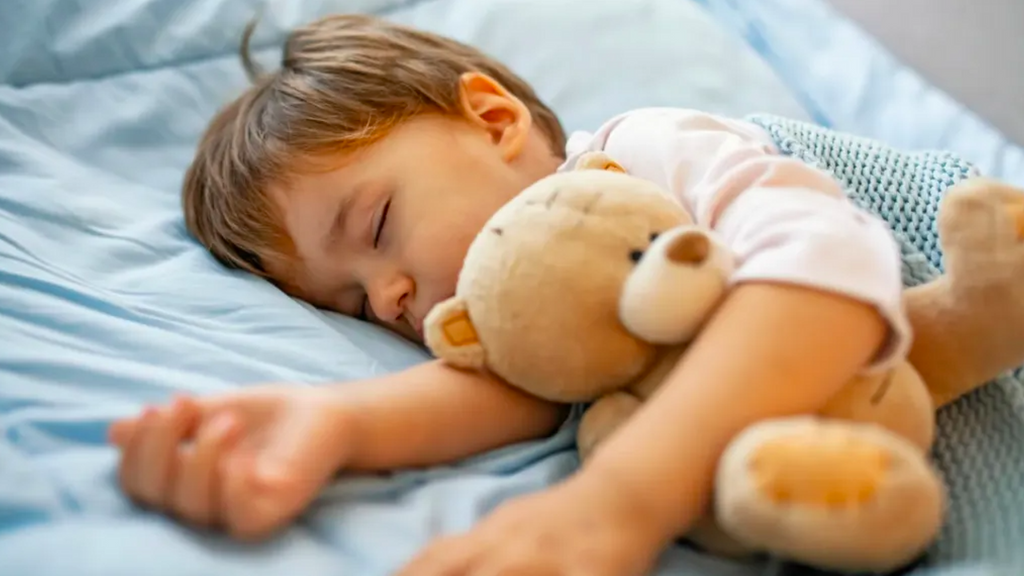 Imagen de archivo de un niño durmiendo