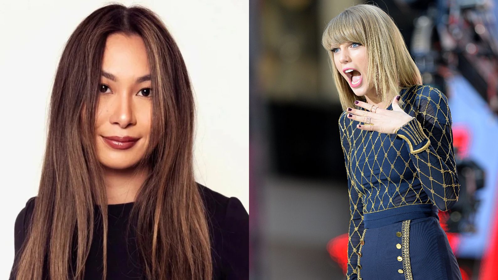 La empresaria Lucy Gou y Taylor Swift