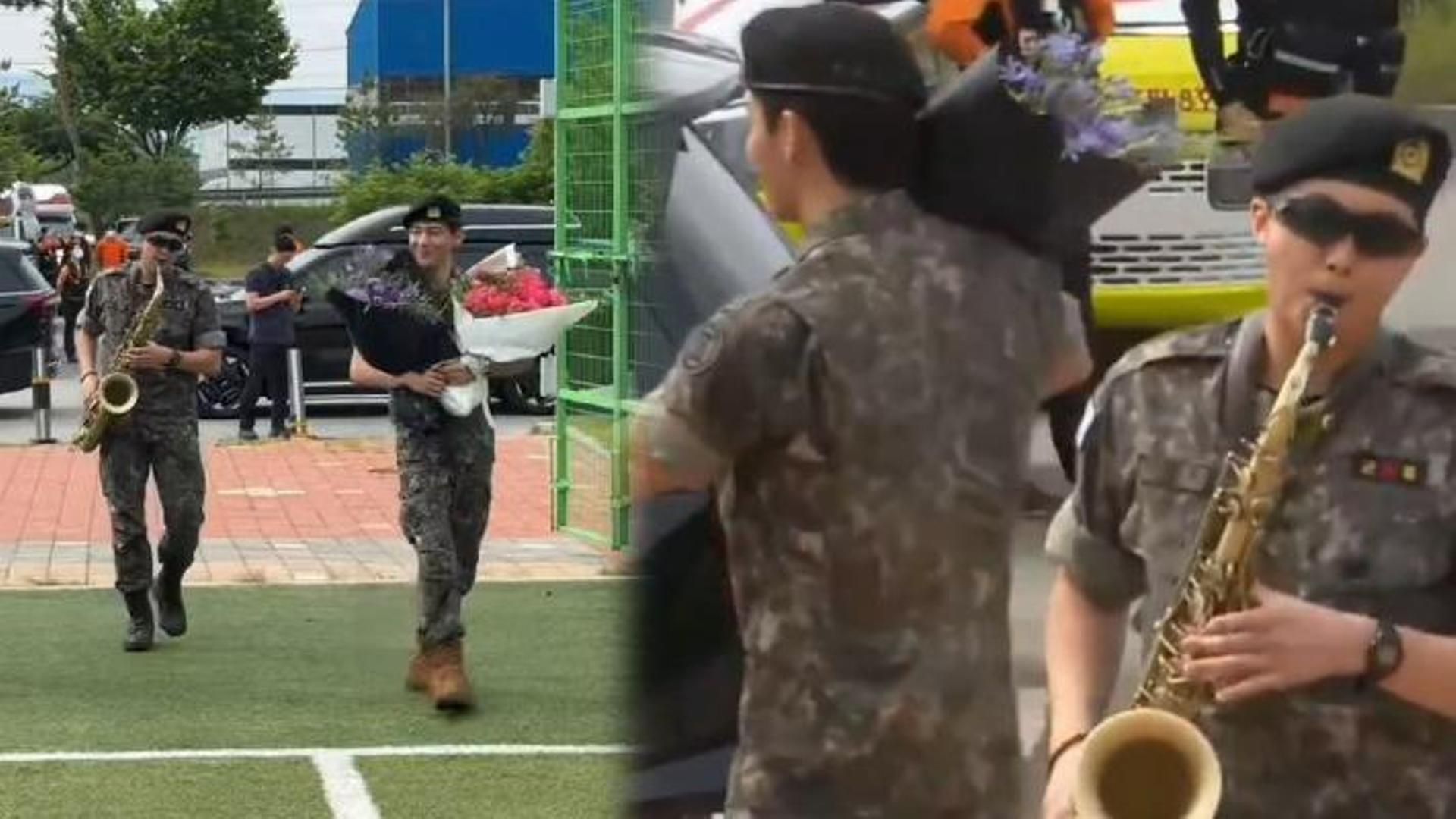 Los integrantes de BTS concluyen el servicio miligar obligatorio de Corea del Sur: miles de fans, flores y actuación con saxofón