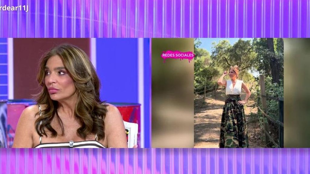Raquel Bollo responde a las críticas por llevar una falda de camuflaje en la romería de 'El Rocío': "No le quita la fe ni la devoción"