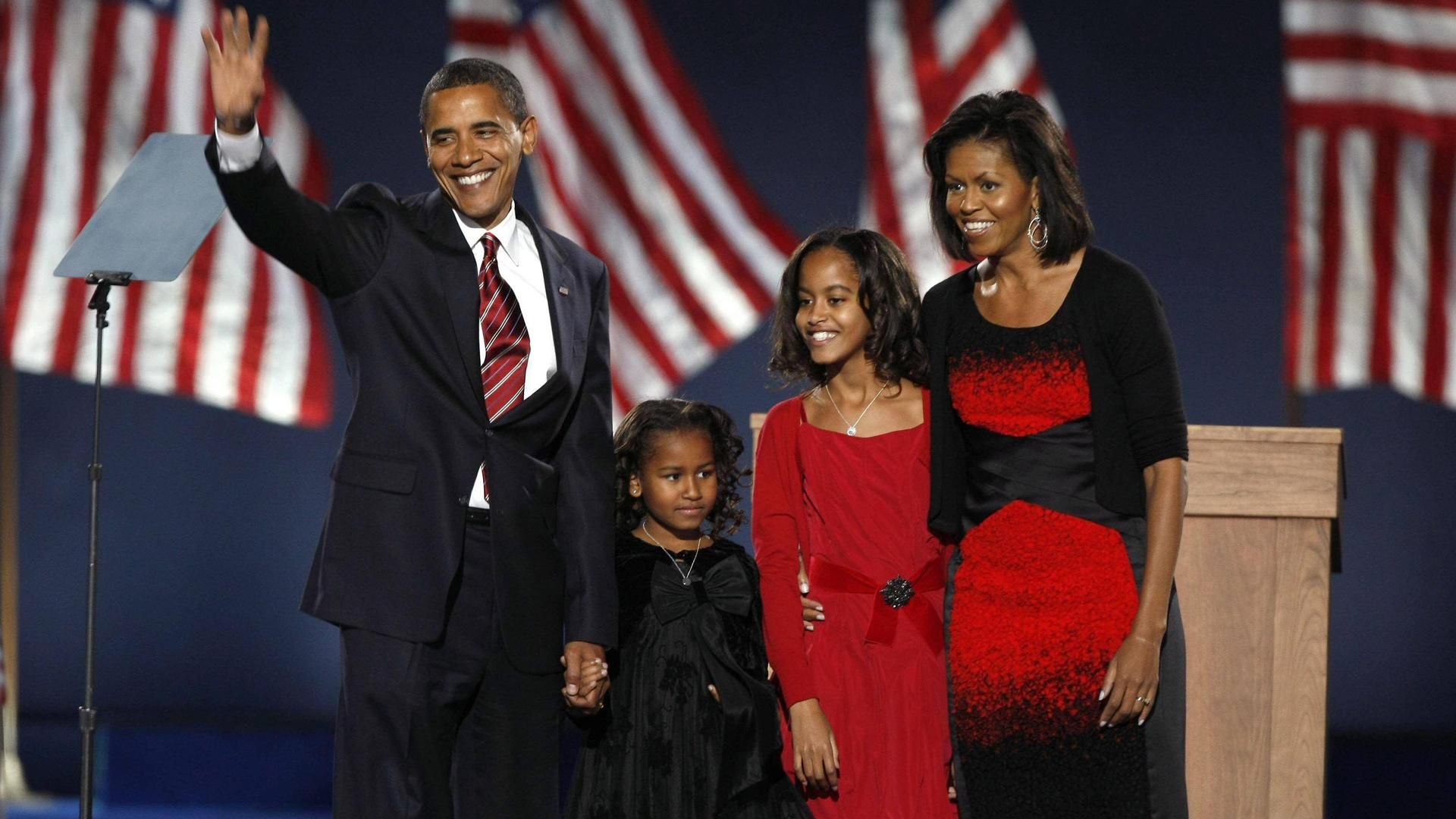 Los Obama, cuando Barack llegó a la presidencia de EEUU en 2008