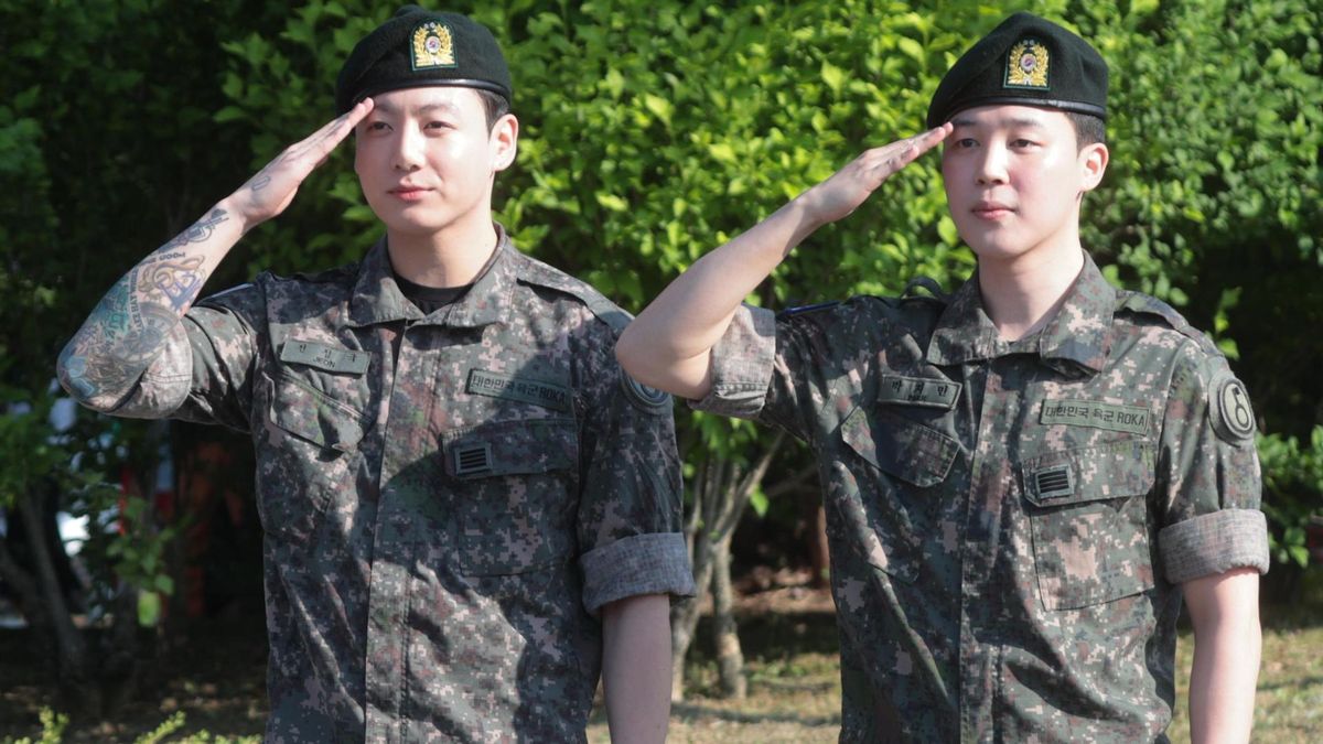 Jungkook y Jimin, de BTS: así celebran el fin de su servicio militar