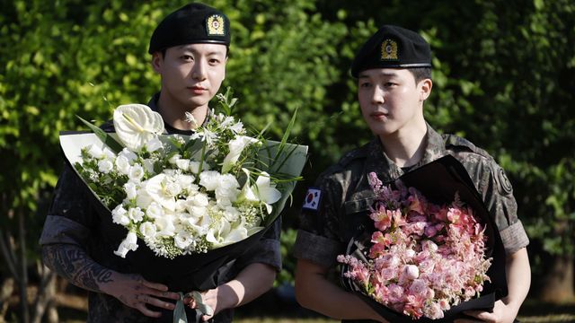 Jungkook y Jimin, de BTS: así celebran el fin de su servicio militar ...