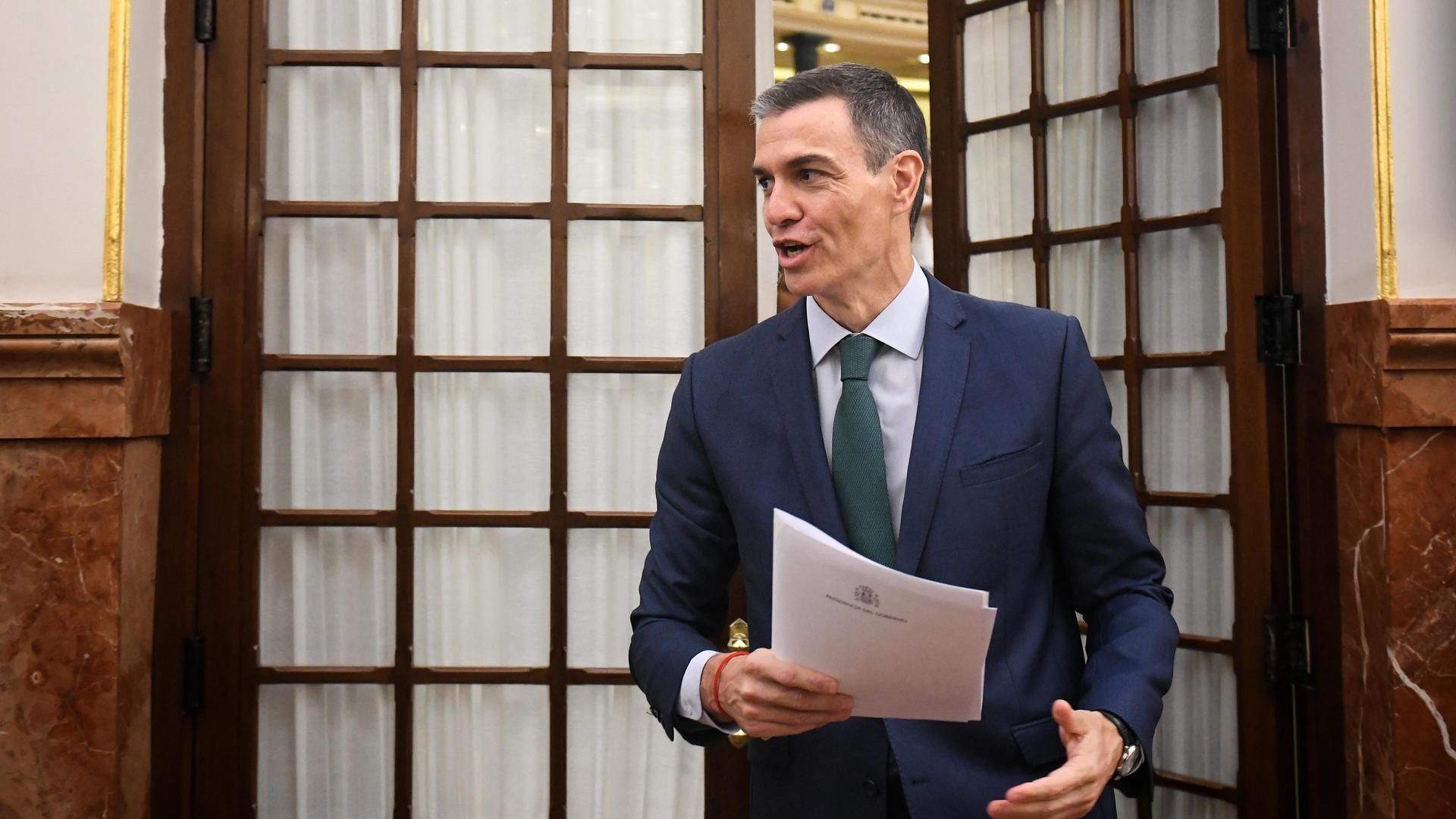 El presidente del Gobierno, Pedro Sánchez