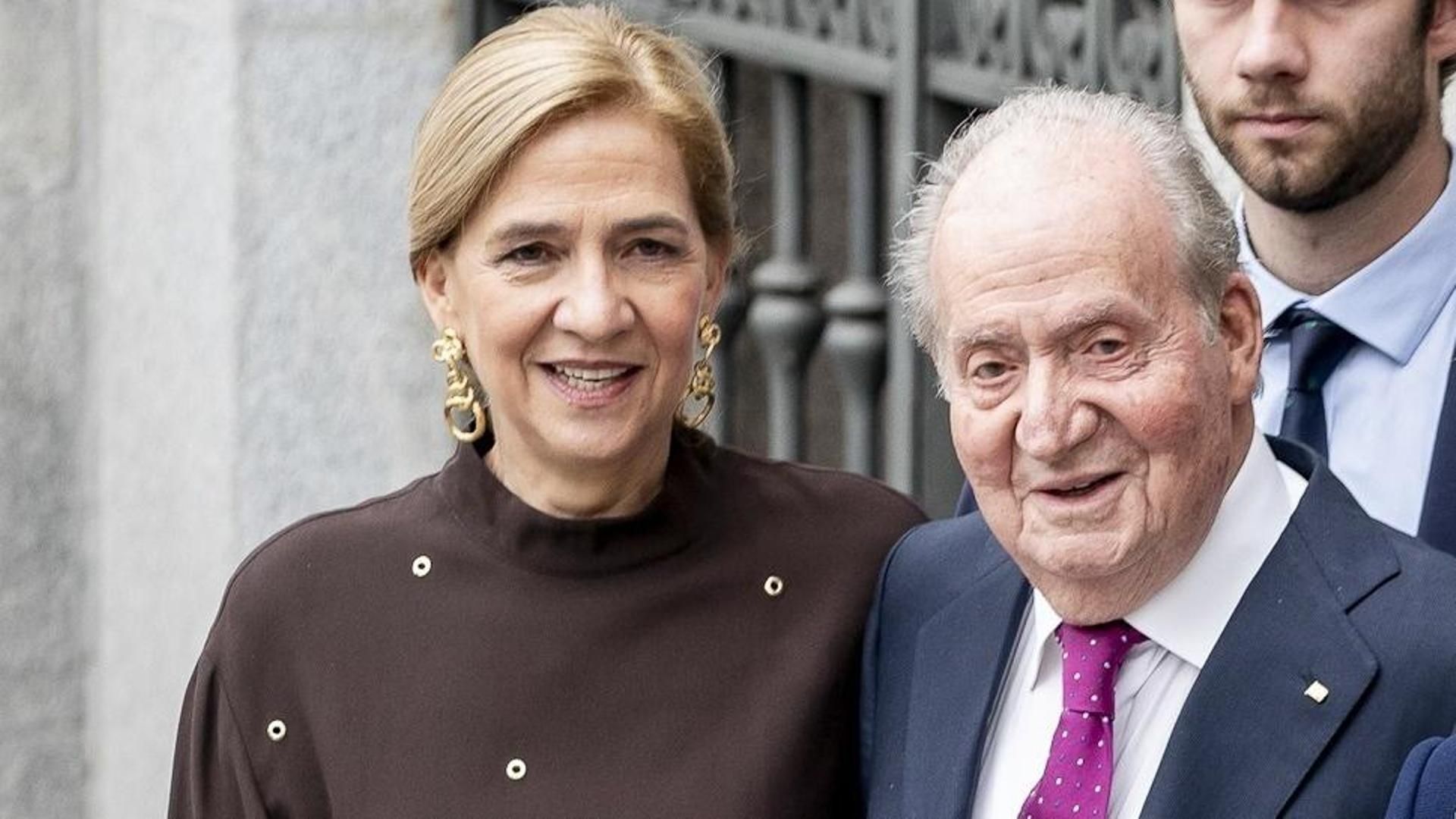 La infanta Cristina y el rey emérito Juan Carlos