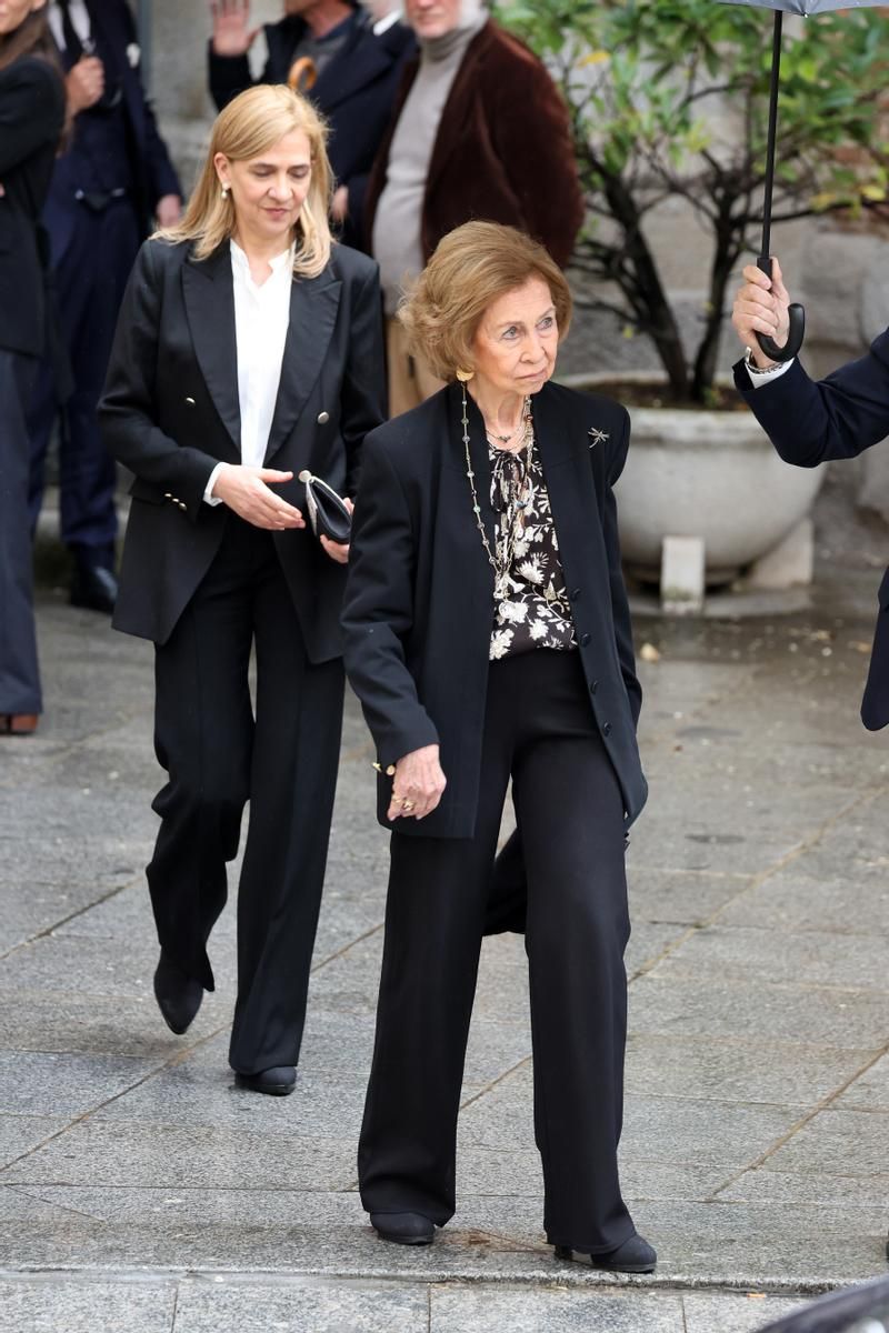 La infanta Cristina, con la reina Sofía