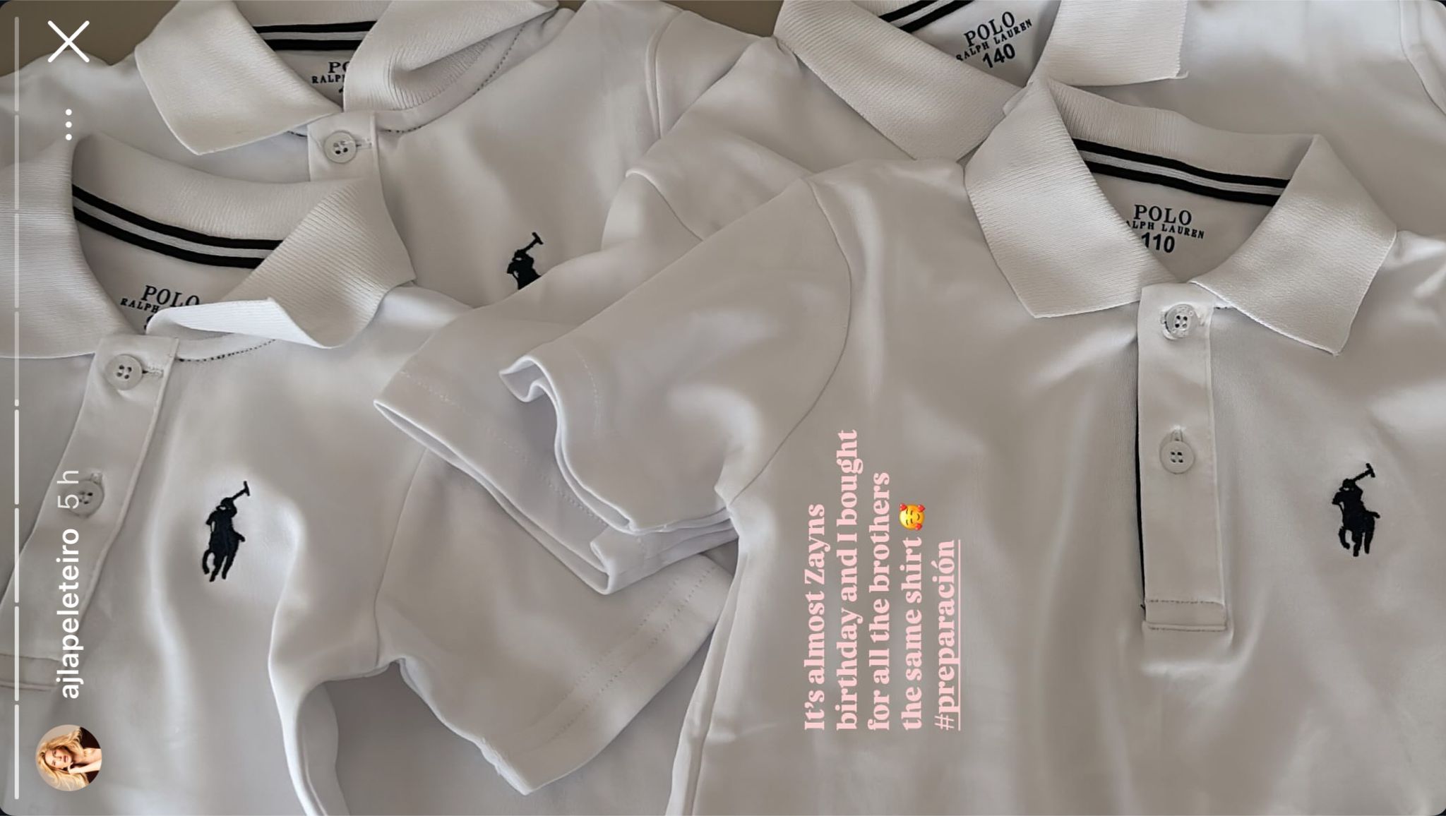 La mujer de Jota Peleteiro ha comprado regalos para "todos los hermanos"