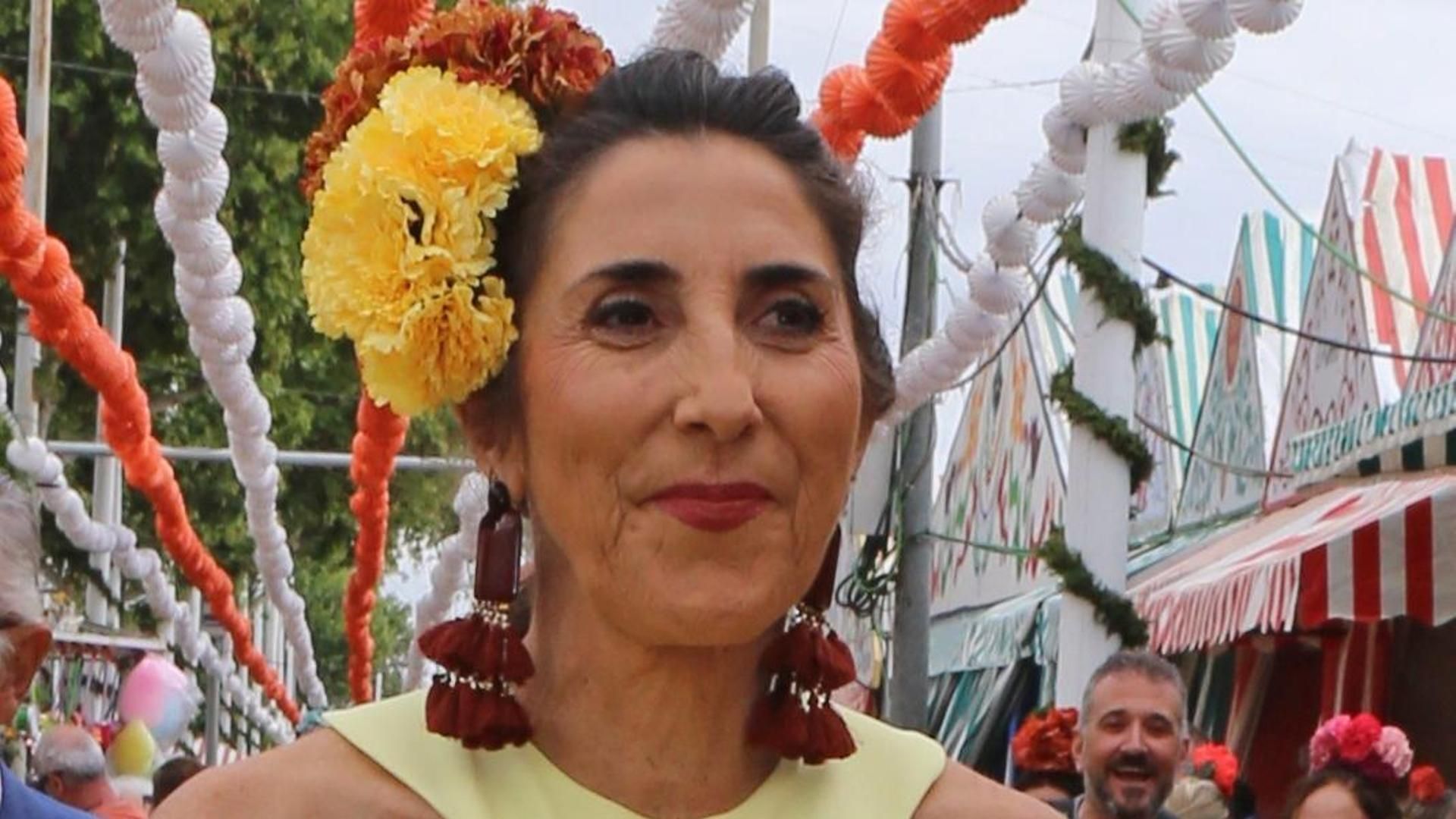 Paz Padilla en la Feria de Abril