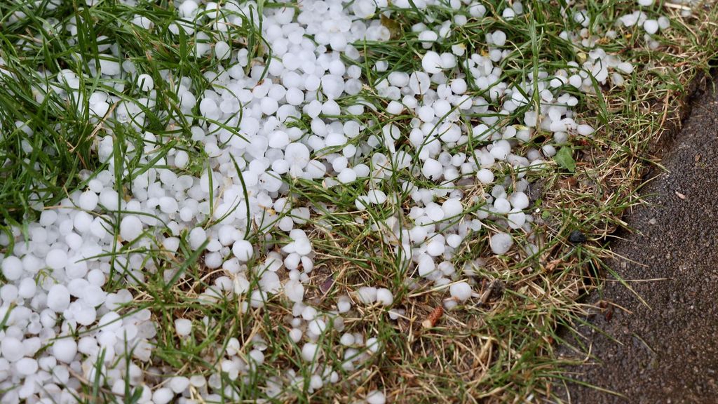 Bolas de granizo en Logroño