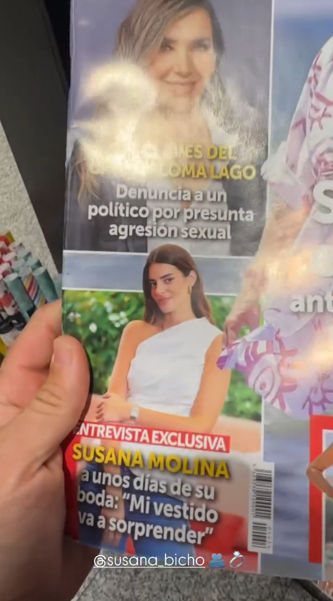 Charli Montoya confirmando su asistencia a la boda de Susana Molina