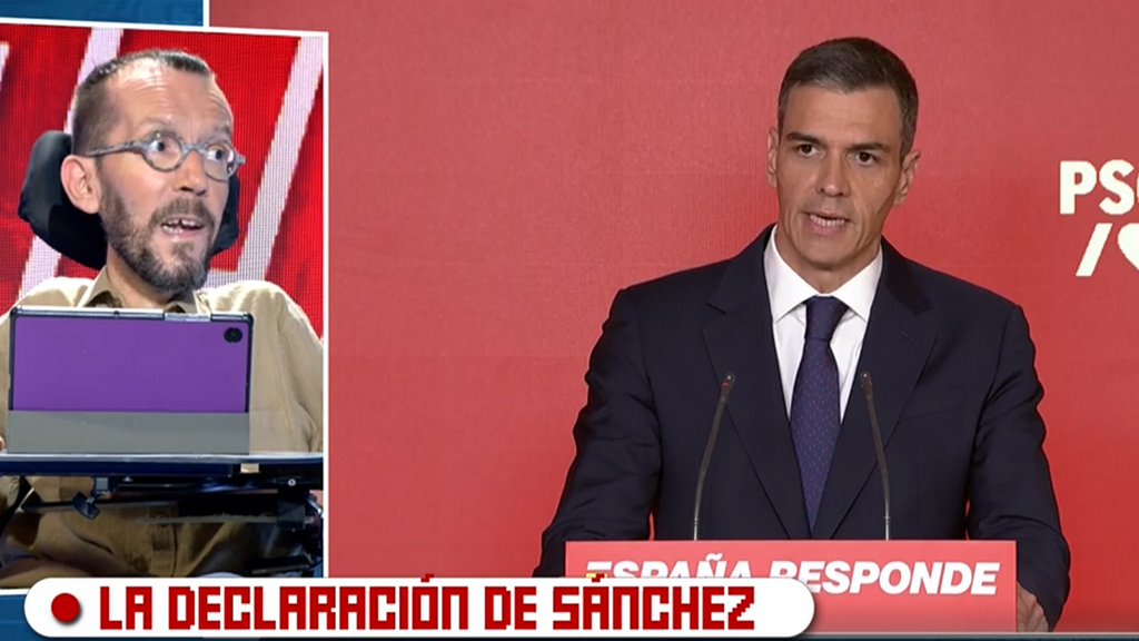 Echenique y Pedro Sánchez