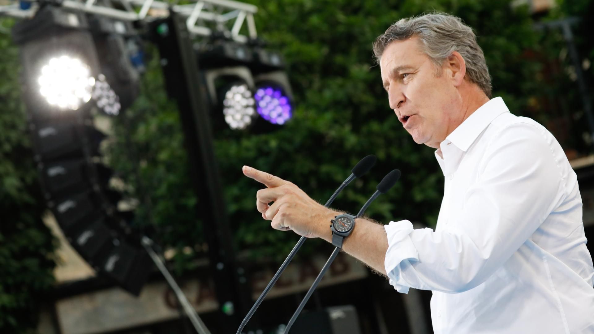 El presidente del PP, Alberto Núñez Feijóo