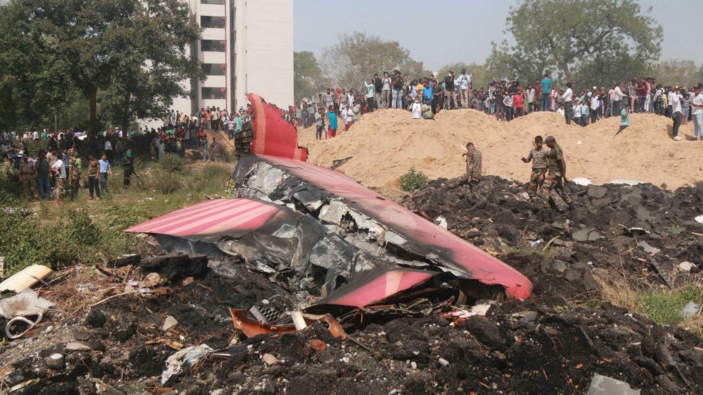 Imágenes del accidente de Air India