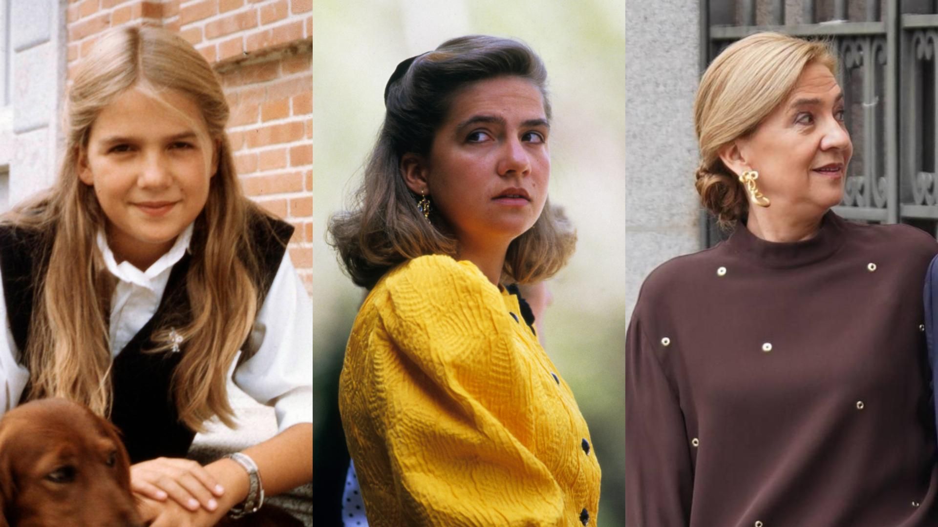 La infanta Cristina, en un montaje de fotos