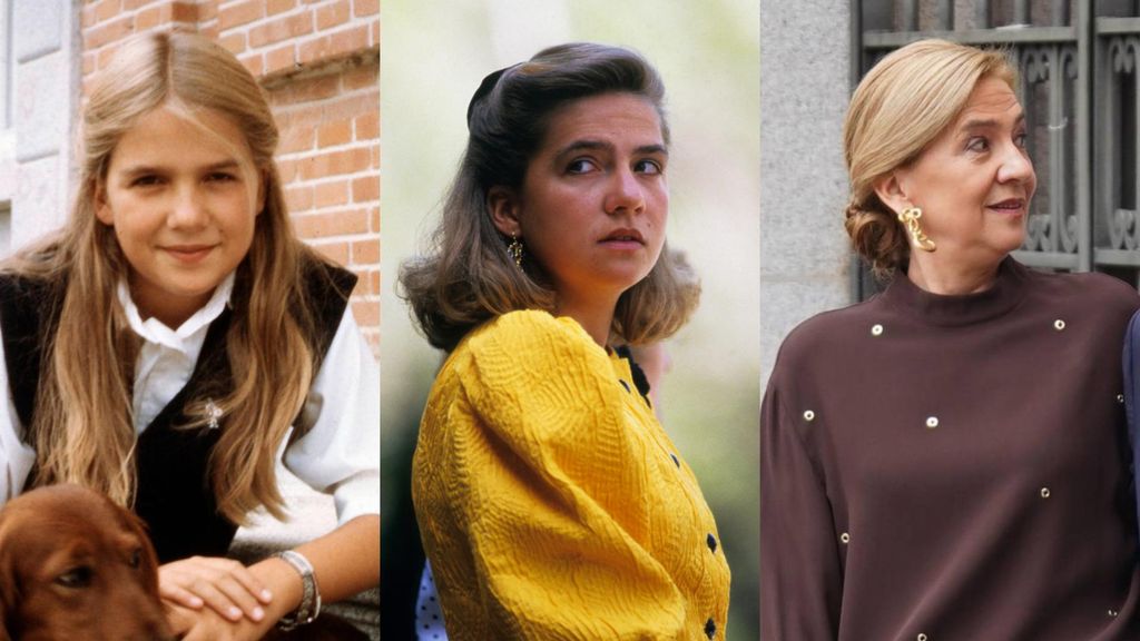 La infanta Cristina, en un montaje de fotos
