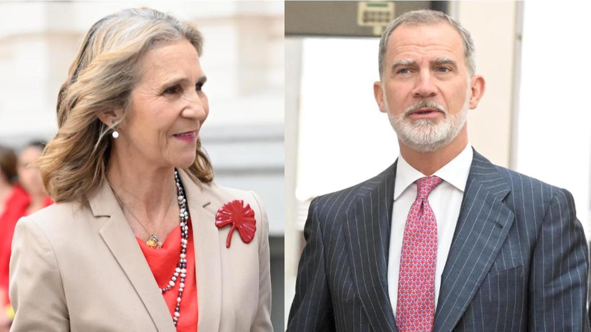 La infanta Elena y el rey Felipe IV