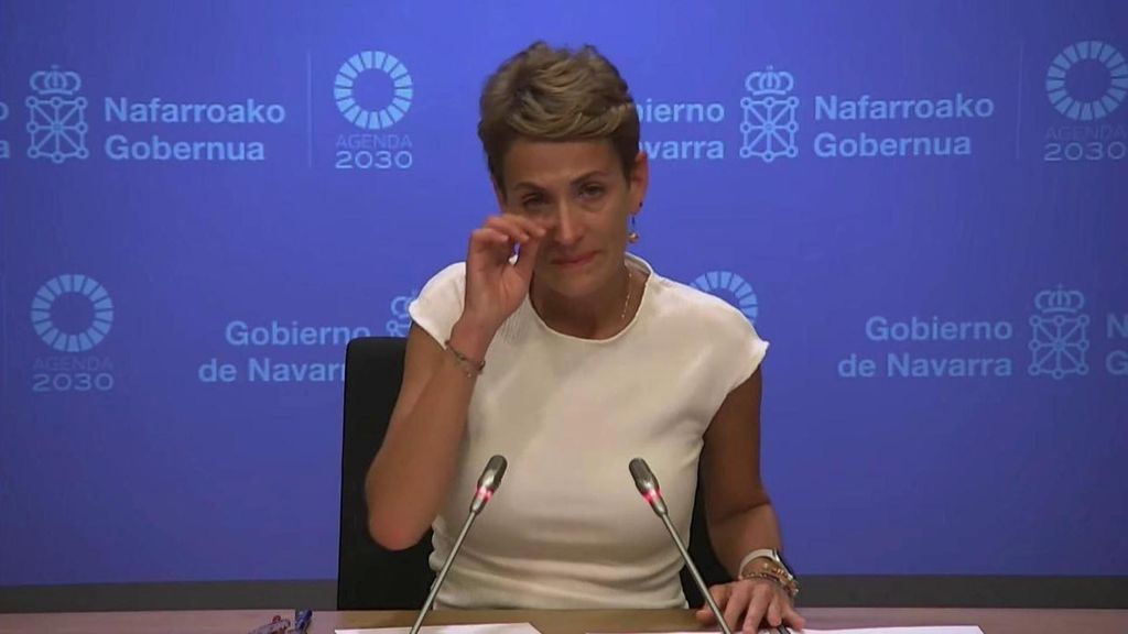 María Chivite se rompe al hablar de Santos Cerdán: "No se corresponde con la persona con la que he compartido mi carrera"